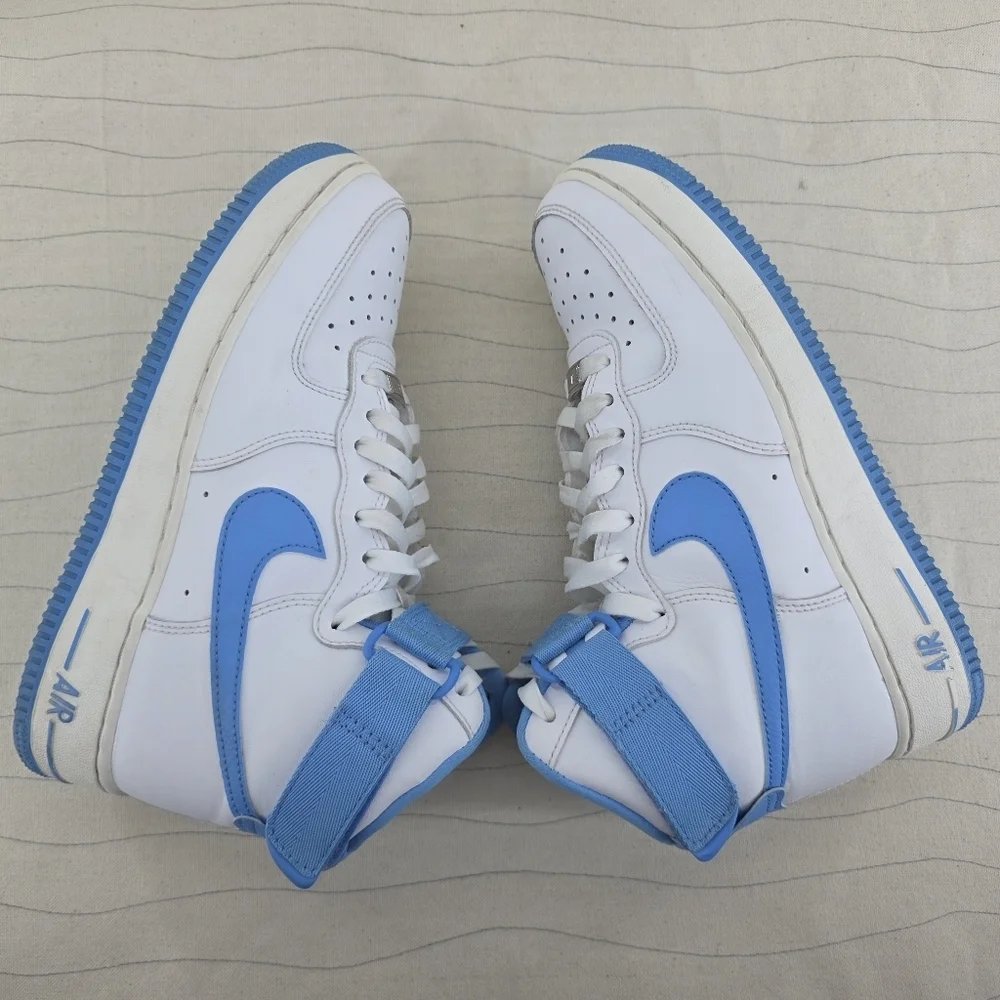 Nike Womens 'University Blue' Air Force 1 High Top OG Shoes DX3805-100 Size 8
